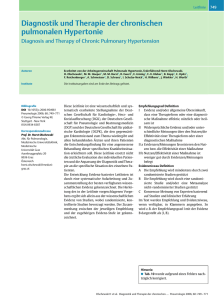 Leitlinie zur Diagnostik und Therapie der chronischen pulmonalen