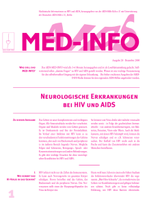 Neurologische Erkrankungen bei HIV und AIDS