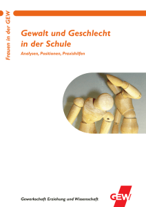 Gewalt und Geschlecht in der Schule