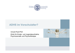 ADHS-Risiko im Kleinkindalter_Pauli-Pott - DRK