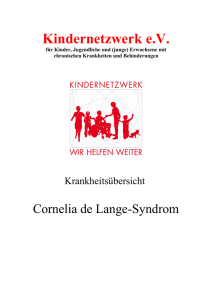 Cornelia de Lange Syndrom