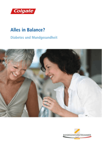 Alles in Balance? Diabetes und Mundgesundheit