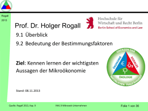 Angebot Unternehmen - Prof. Dr. Holger Rogall