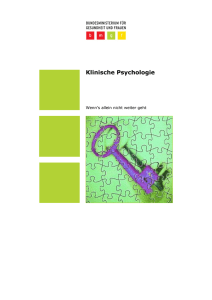 Überschrift 1 - Lehrgang Klinische Psychologie