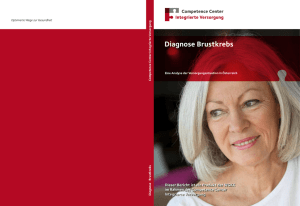 Diagnose Brustkrebs - Competence Center Integrierte Versorgung