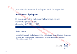 Epilepsie - Kompetenznetz Schlaganfall