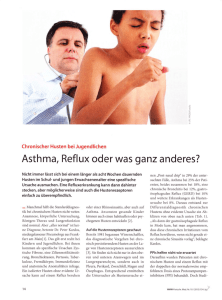 Asthma, Reflux oder was ganz anderes