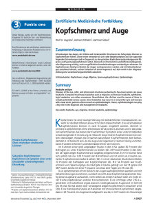 Kopfschmerz und Auge - Deutsches Ärzteblatt