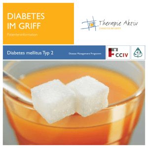 Diabetes im Griff - Patienteninformation