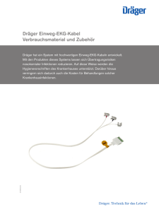 Dräger Einweg-EKG-Kabel Verbrauchsmaterial und Zubehör