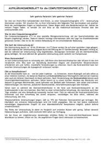 CT Aufklärungsmerkblatt - Diagnosezentrum Floridsdorf