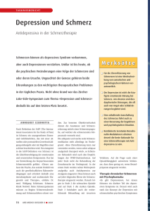 Depression und Schmerz - Rosenfluh Publikationen AG