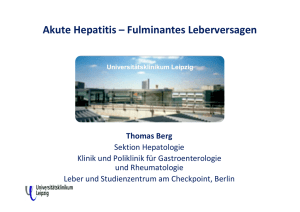 Akute Hepatitis - Klinik und Poliklinik für Gastroenterologie und