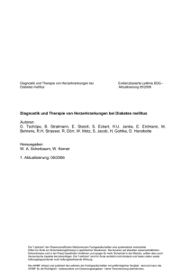 Diagnostik und Therapie von Herzerkrankungen bei Diabetes