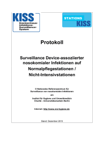 Protokoll für Infektions-Surveillance (Version Dezember 2015)