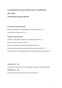 S2k-Leitlinie Labordiagnostik schwangerschaftsrelevanter