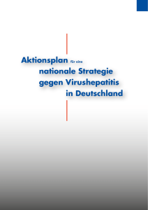 Aktionsplan für eine nationale Strategie gegen Virushepatitis in