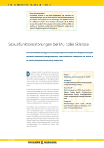 Sexualfunktionsstörungen bei Multipler Sklerose