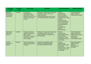 zur Tabelle Biologika - Deutsche Rheuma-Liga