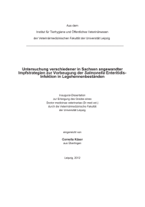 Untersuchung verschiedener in Sachsen angewandter