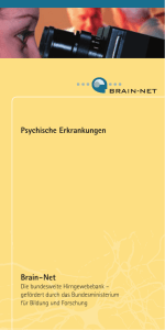 Flyer Psychische Erkankungen - Zentrum für Neuropathologie und
