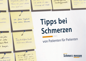 Tipps bei Schmerzen