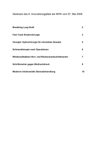 Abstracts - Medizinische Hochschule Hannover