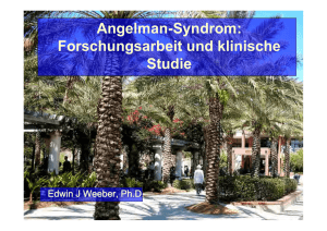 Angelman-Syndrom: Forschungsarbeit und klinische Studie
