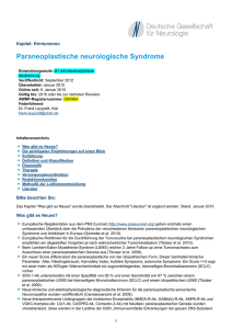 Paraneoplastische neurologische Syndrome