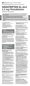 NARATRIPTAN AL akut 2,5 mg Filmtabletten