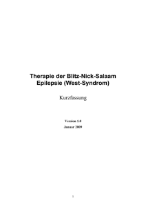Therapie der Blitz-Nick-Salaam Epilepsie (West
