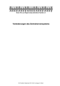 Veränderungen des Zentralnervensystems - von Hippel