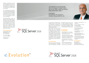 „Für eEvolution® ist der Microsoft SQL Server ein strategisch