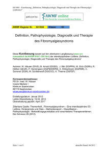 Definition, Pathophysiologie, Diagnostik und Therapie des