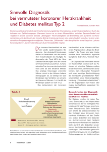 Sinnvolle Diagnostik bei vermuteter koronarer Herzkrankheit und