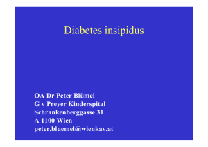 Diabetes insipidus Leoben 2012