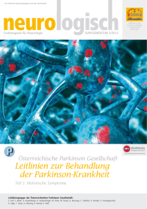 Leitlinien zur Behandlung der Parkinson-Krankheit