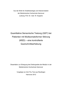 Quantitative Sensorische Testung (QST)