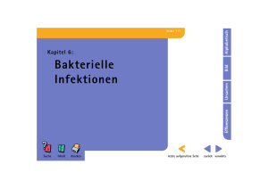 Bakterielle Infektionen . . . . . . . . 117