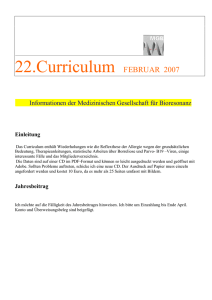 22.Curriculum FEBRUAR 2007 - Arzt