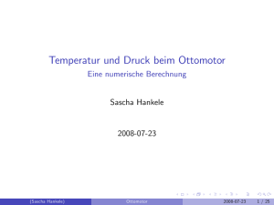 Temperatur und Druck beim Ottomotor