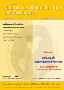 Medikamentöse Therapie des fortgeschrittenen M. Parkinson