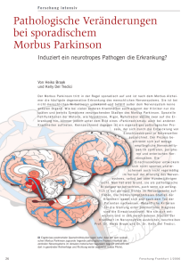 Pathologische Veränderungen bei sporadischem Morbus Parkinson