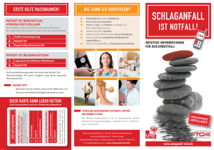Schlaganfall - Medizinische Universität Innsbruck