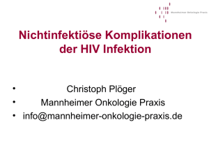 Nichtinfektiöse Komplikationen der HIV Infektion