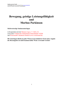 33. M. Parkinson und geistige Leistungsfähigkeit