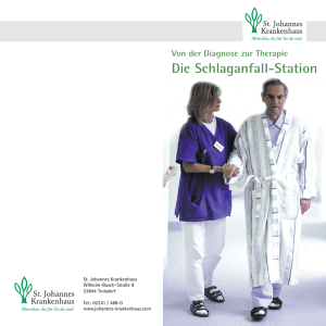 Die Schlaganfall-Station - St. Johannes Krankenhaus Troisdorf