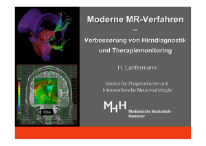 Moderne MR-Verfahren - Verbesserung von Hirndiagnostik und