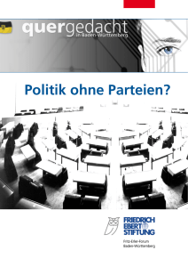Politik ohne Parteien? - Bibliothek der Friedrich-Ebert