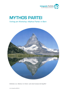 mythos partei - Integrale Politik
